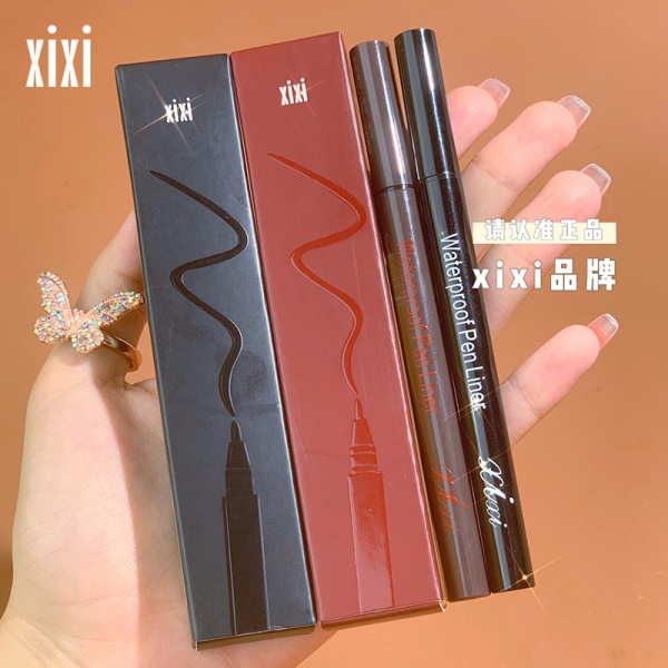 xixi 立体眼线液笔 水溶性眼线笔 防水不晕染 硬头 批发